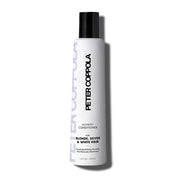 Peter Coppola bottle of blondest hair conditioner with azulene on a white background for blonde, silver and white hair