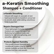 a-Keratin Smoothing Shampoo & Conditioner Duo
