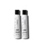 Two bottles of Peter Coppola color control shampoo and conditioner on a white background