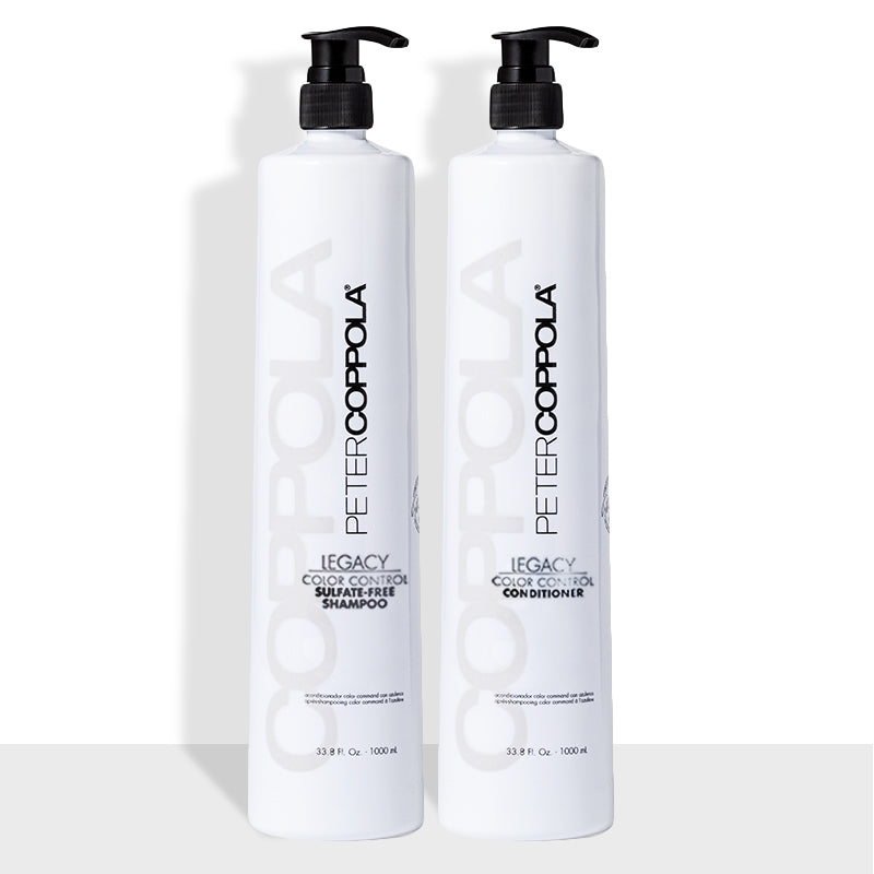  2 bottles. 33.8 ounce bottle of color control sulfate-free shampoo, 33.8 ounce bottle of color control conditioner